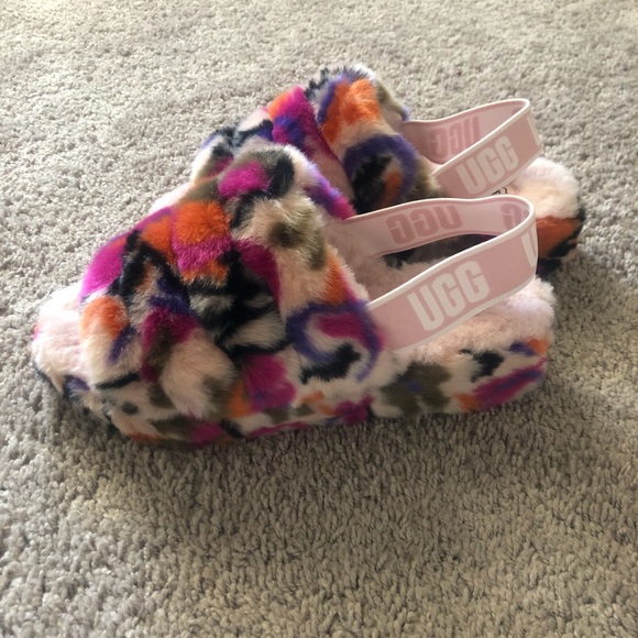 Ugg fluff yeah slides motlee - Picture 3 of 5